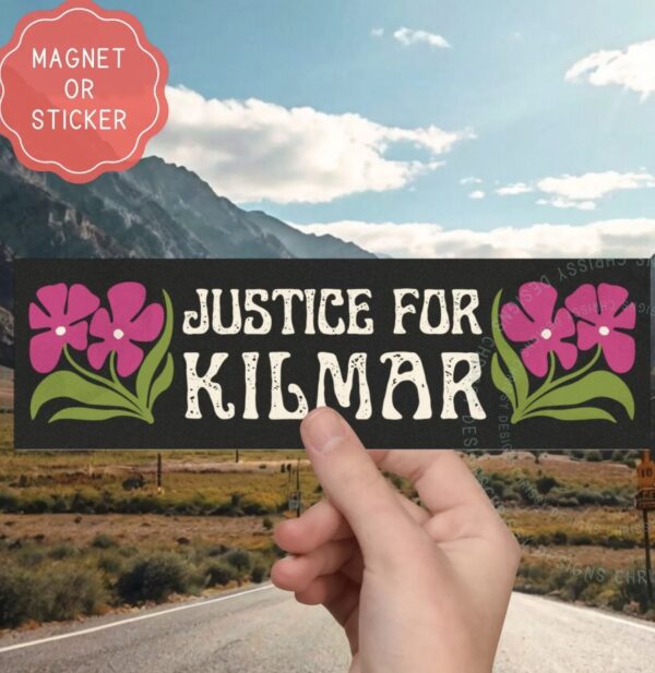 Justice for Kilmar Car Magnet, Stickers