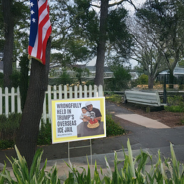 Wrongfully Held In Trump's Overseas Ice Jail 2025 Yard Sign